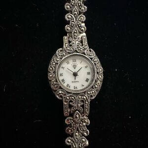 Marcasite watch stamped 925 sterling silver